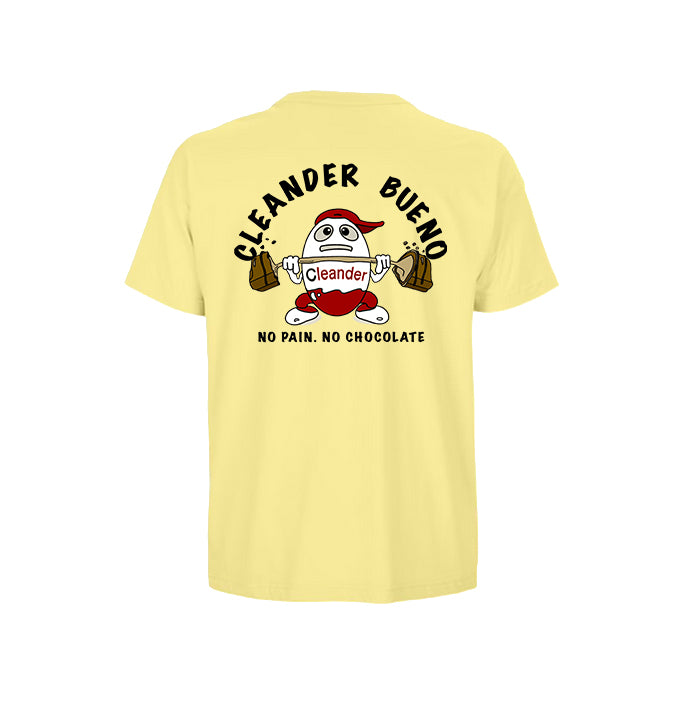 Camiseta Cleander amarilla vista trasera