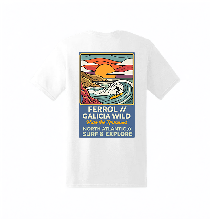 Camiseta Ferrol Galicia Wild – Estilo Surf & Streetwear unisex