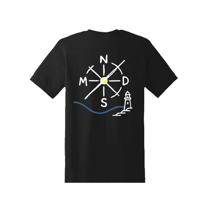 Camiseta Nómadas 24/7 infantil negra vista trasera