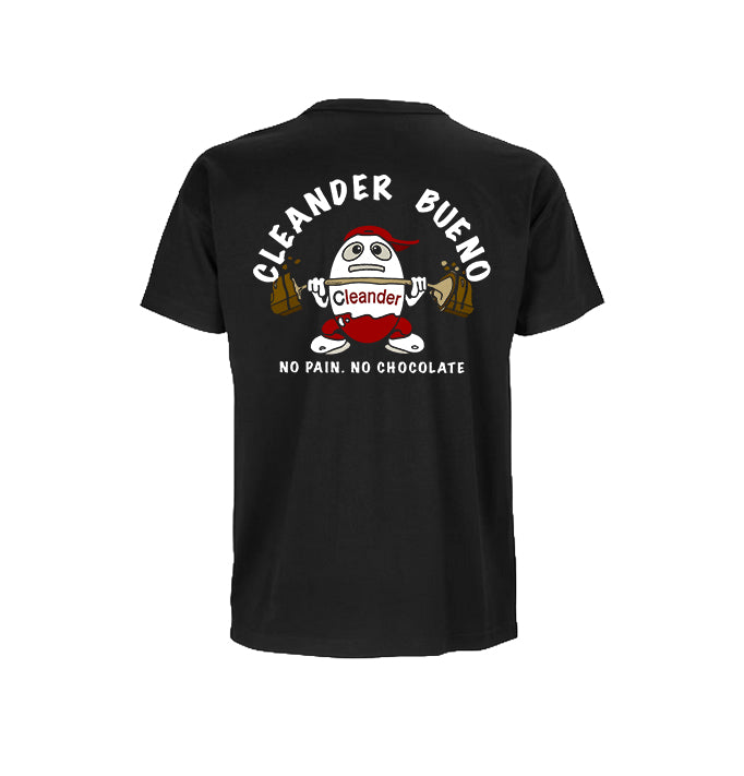 Camiseta Cleander negra vista trasera