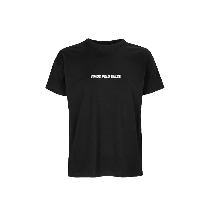 Camiseta Cleander negra vista frontal