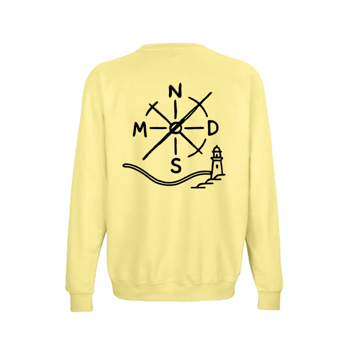Sudadera NMDS 24/7 amarilla vista trasera