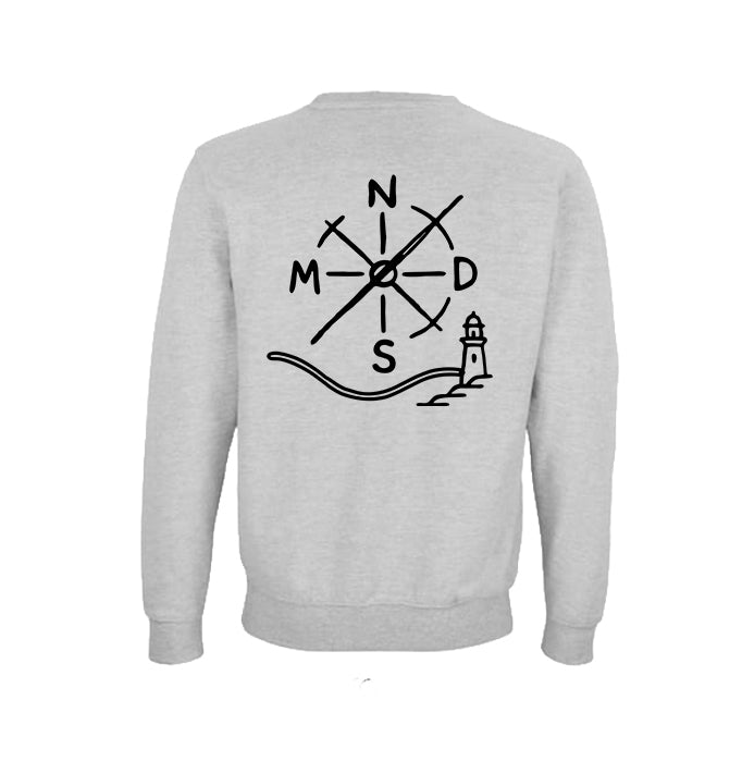 Sudadera NMDS 24/7 gris vista trasera