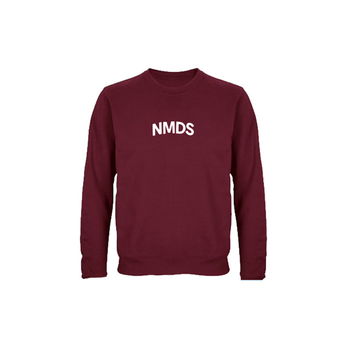 Sudadera NMDS 24/7 burdeos vista frontal