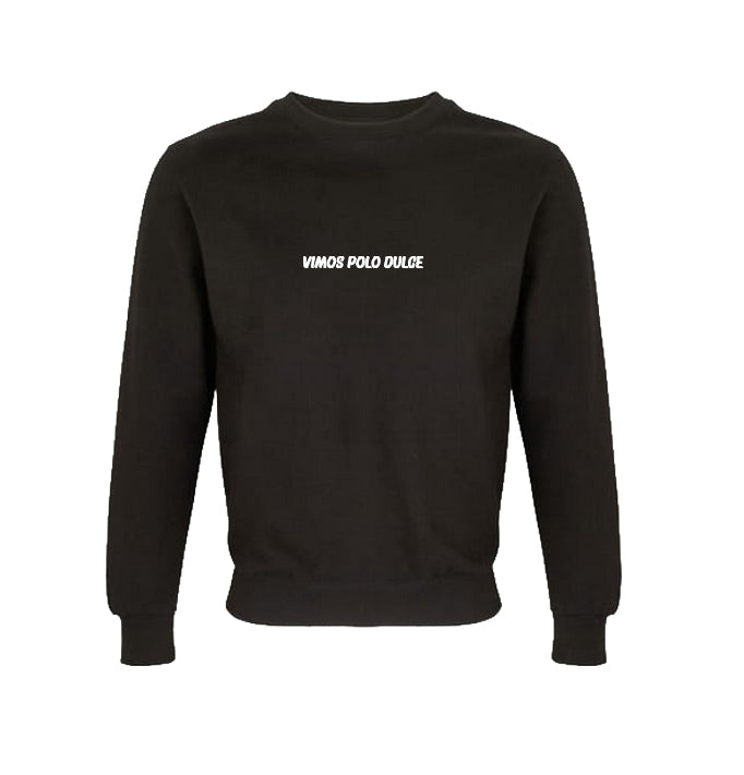 Sudadera Cleander negra vista frontal