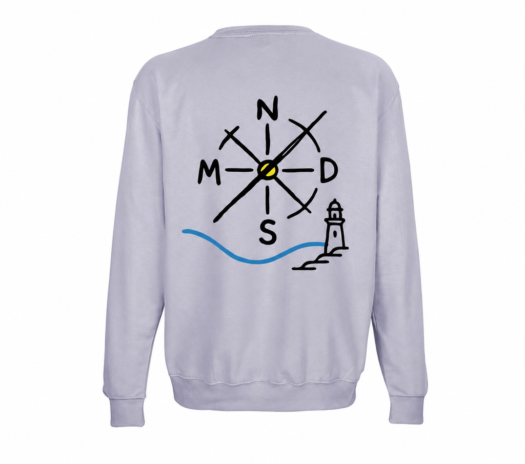 Sudadera NMDS 24/7 lila vista trasera
