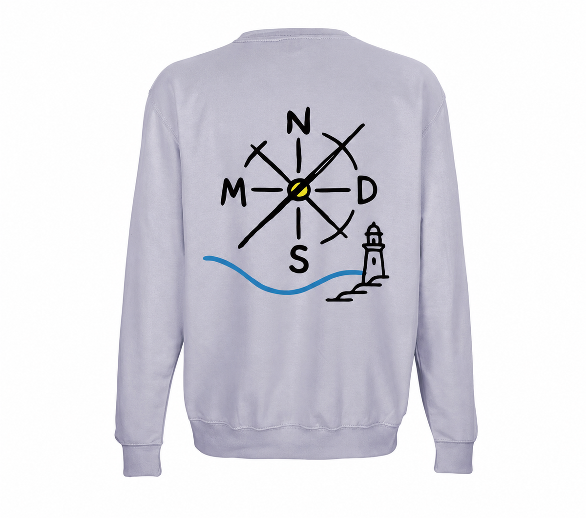 Sudadera NMDS 24/7 lila vista trasera