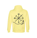Sudadera NMDS 24/7 amarilla con capucha vista trasera