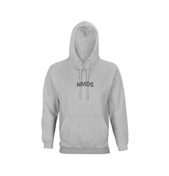 Sudadera NMDS 24/7 gris con capucha vista frontal