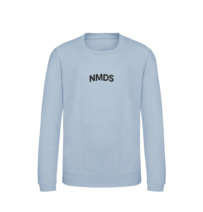 Sudadera NMDS 24/7 infantil azul claro vista frontal