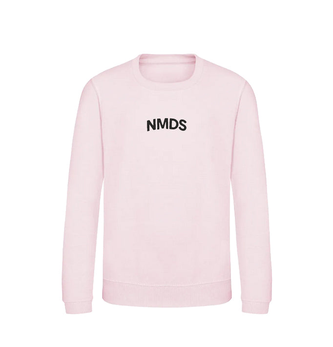 Sudadera NMDS 24/7 infantil rosa vista frontal