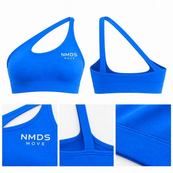 Top Deportivo One Shoulder Azul