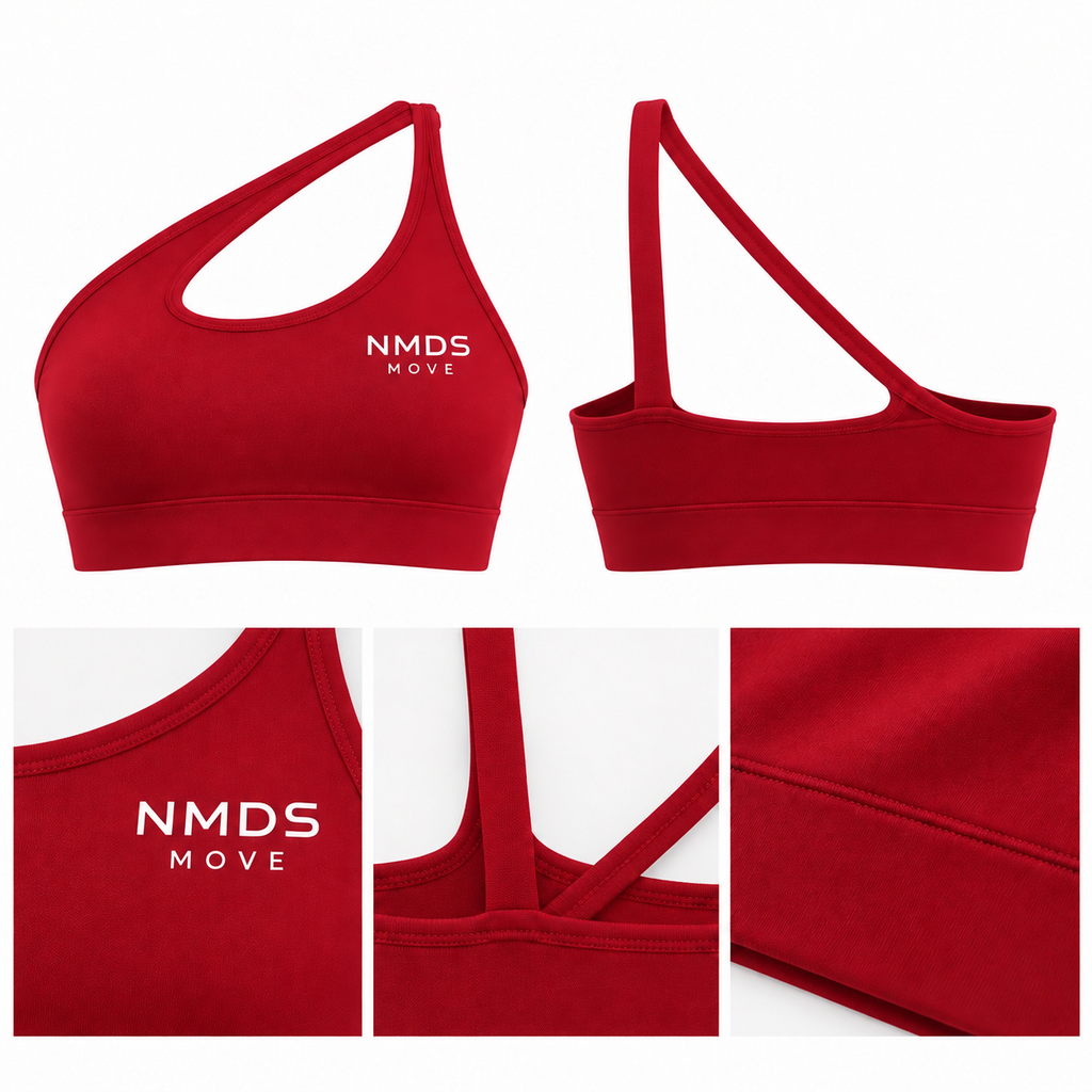 Top Deportivo One Shoulder Rojo