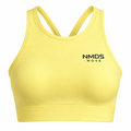 Top deportivo Espalda Cruzada Delante Amarillo