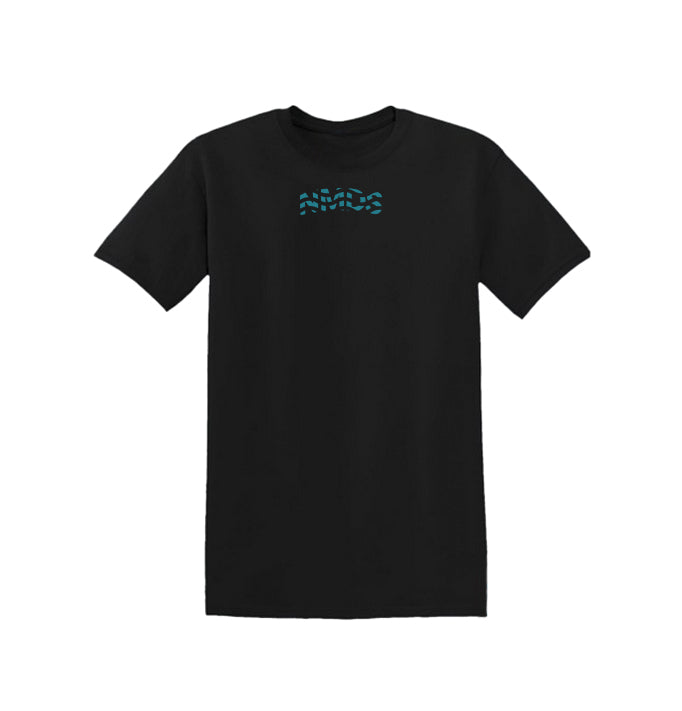Vista frontal de la camiseta negra Road Trip Classic