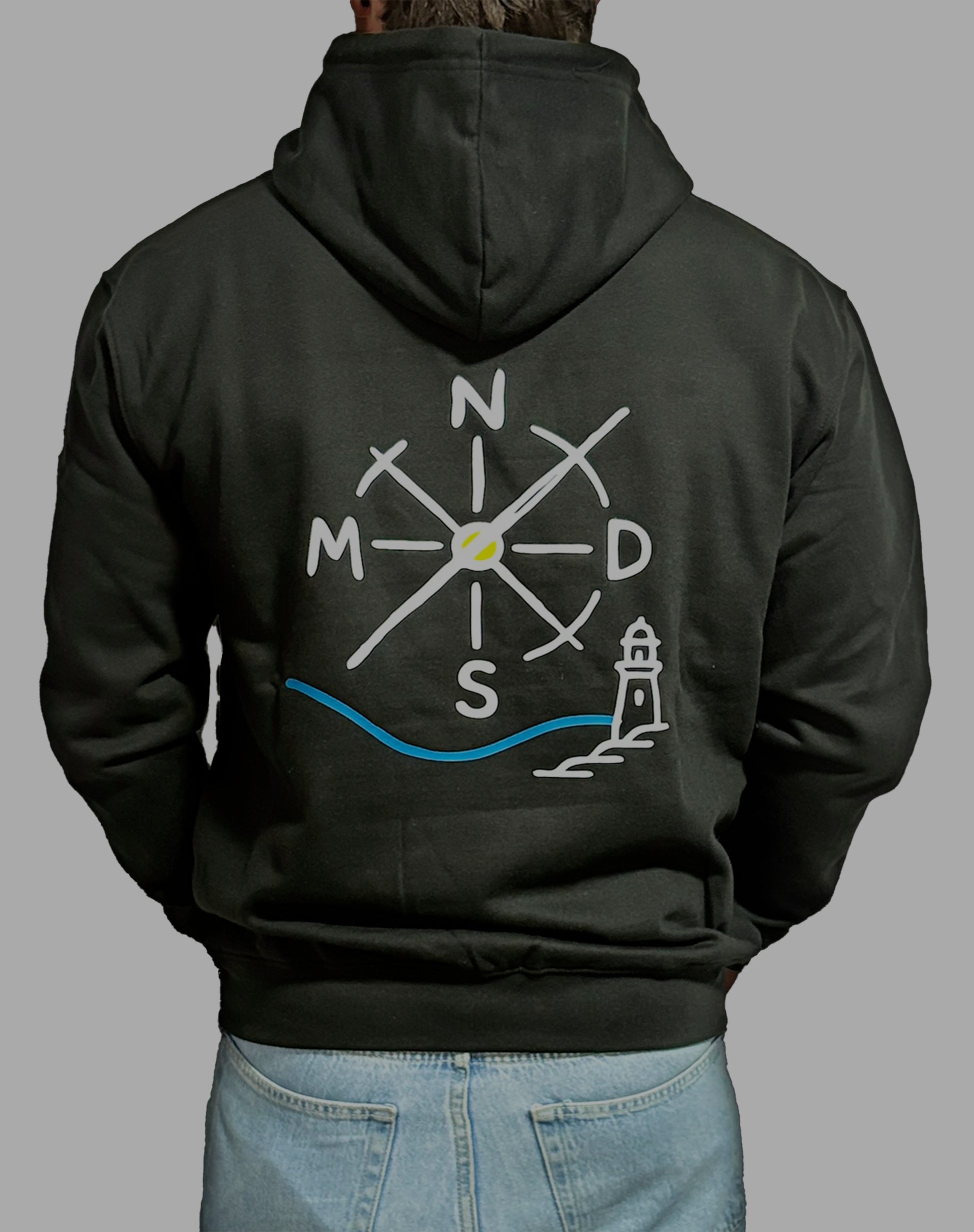 Sudadera con capucha NMDS, algodón sostenible streetwear