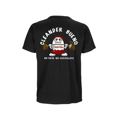 Camiseta Cleander Oversize negra vista trasera