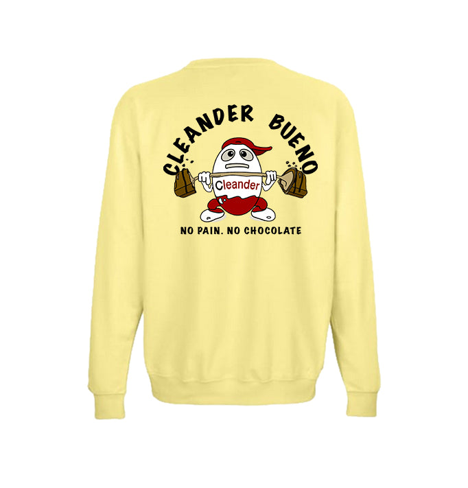 Sudadera Cleander amarilla vista trasera