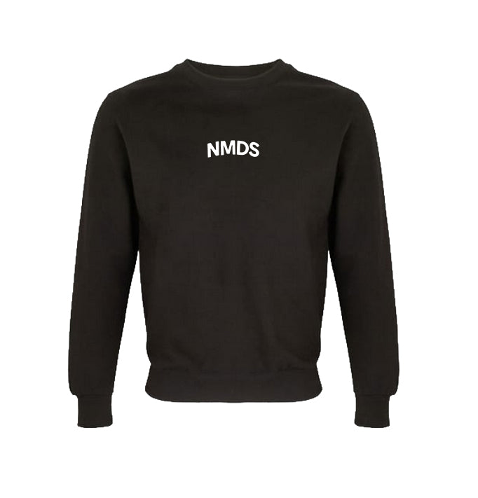 Sudadera NMDS 24/7 negra vista frontal