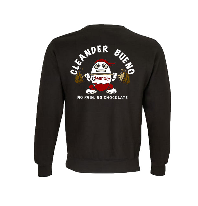 Sudadera Cleander negra vista trasera